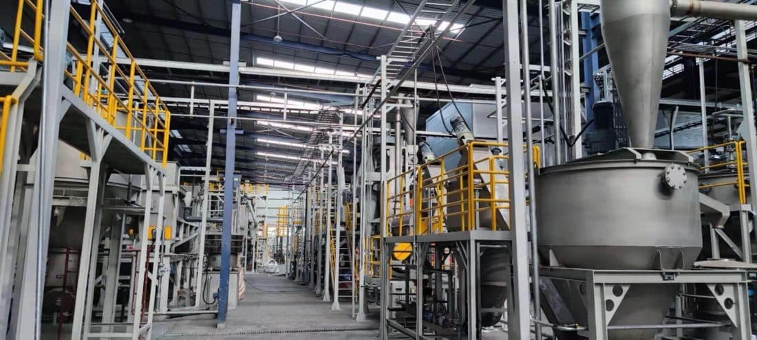 INTCO recycling plant interior